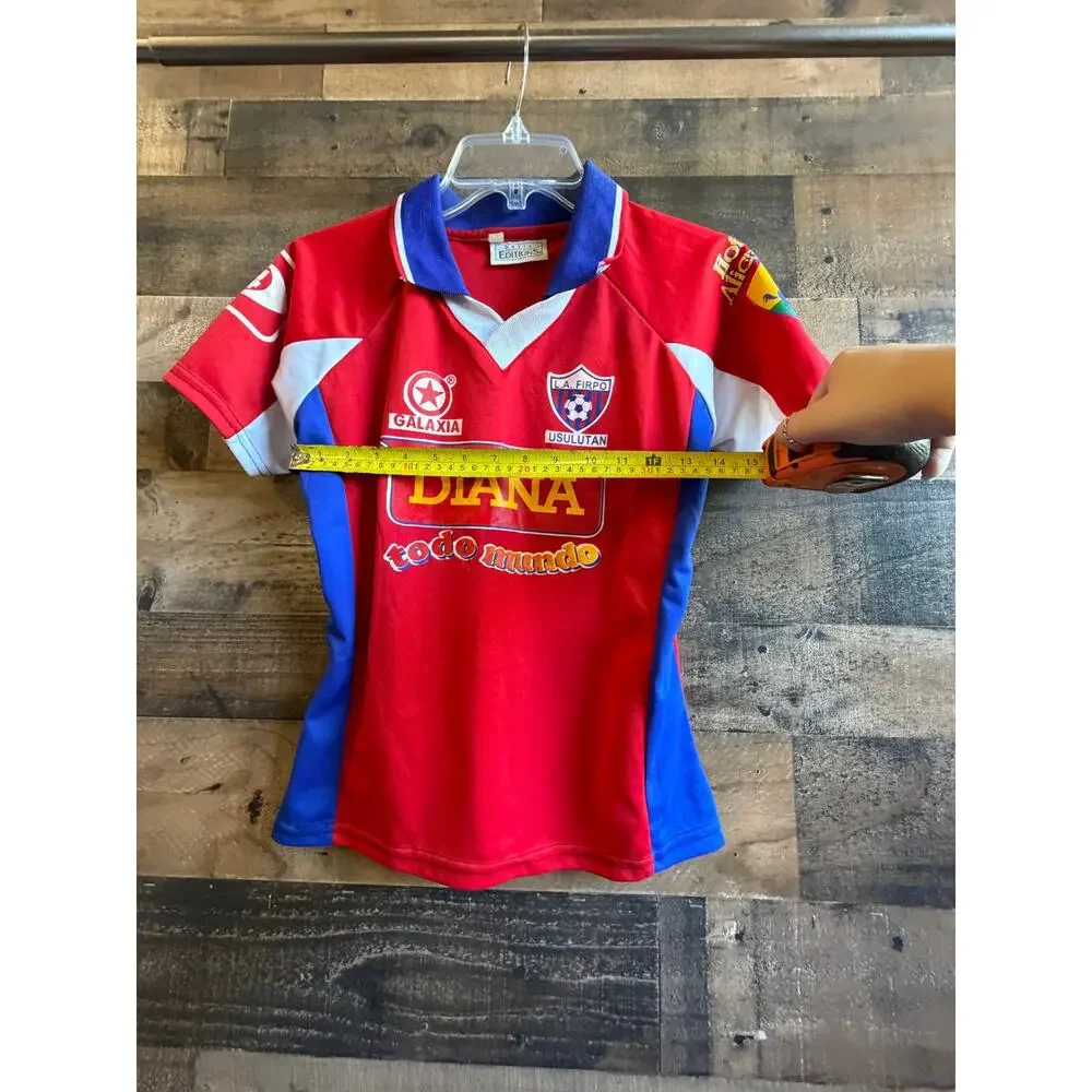 Vintage CD Luis Angel Firpo El Salvador Soccer Jersey Shirt Basic Editions-Large